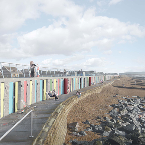 Milford-on-Sea Beach Huts and Public Realm Improvement, Snug Architects