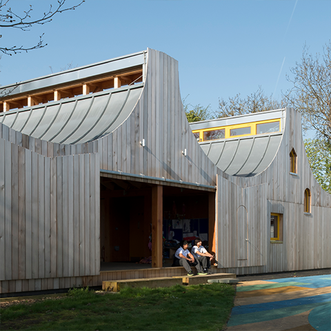 Belvue School, Studio Weave, Woodland Classrooms