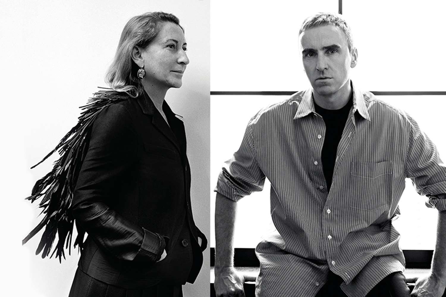 Miuccia Prada and Raf Simons